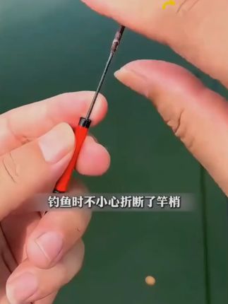 竿稍是鱼竿最脆弱的地方,一不小心就折断了,竿稍断了不用慌,用这个方法就能轻松解决#竿稍断了怎么办 #竿稍修复 #竿稍头 #竿稍绳 #钓鱼人