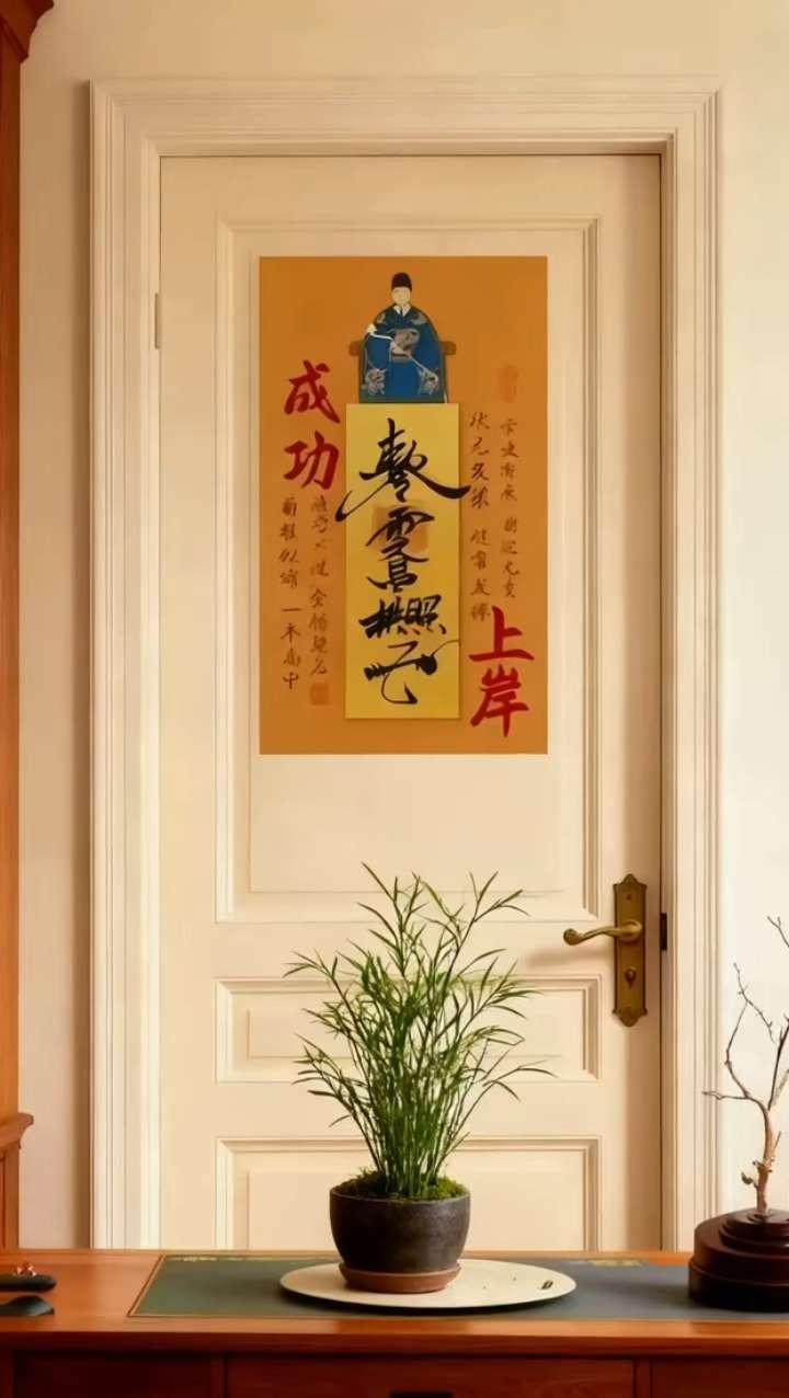 记得在中秋之前,贴孩子房间门内侧 #贴纸#金榜题名