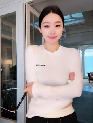 #强烈推荐 新品百搭梵文修身显瘦圆领长袖打底衫#优雅永不过时 #打底衫 #气质穿搭 #修身显瘦打底针织衫