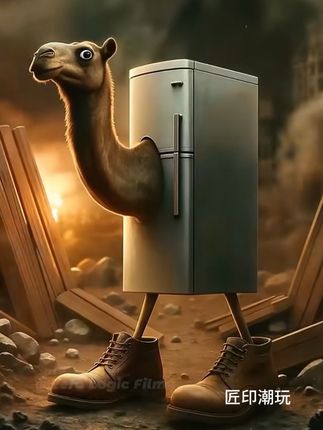 骆驼冰箱 国外山海经 3D打印手办 #手办模型 #神奇动物在抖音 #我要上热门🔥🔥🔥话题入口 #潮玩手办