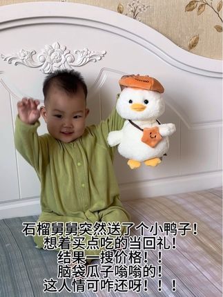 舅舅送了一个鸭子!一搜价格天塌了! 这人情可怎么还!!!#养娃不易 #舅舅带娃 #育儿经验 #调皮捣蛋小家伙