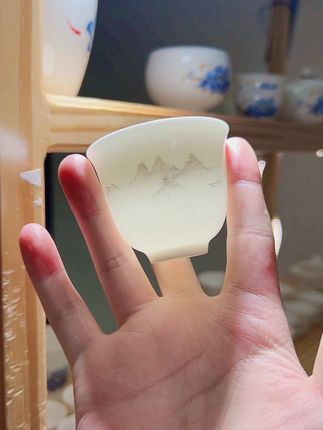 一览众山小#茶具#白瓷