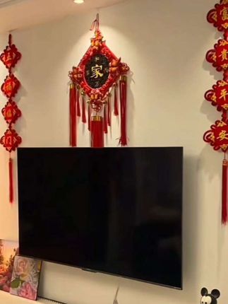 【觅缘坊】三件套中国结大号吉祥挂件,春节新年中国节日装饰挂件客厅#红色喜庆 #中国结挂件