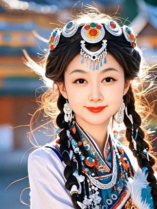 民族风遇上AI魔法,传统与科技的完美碰撞!✨🦋 #即梦AI #文化传承新方式