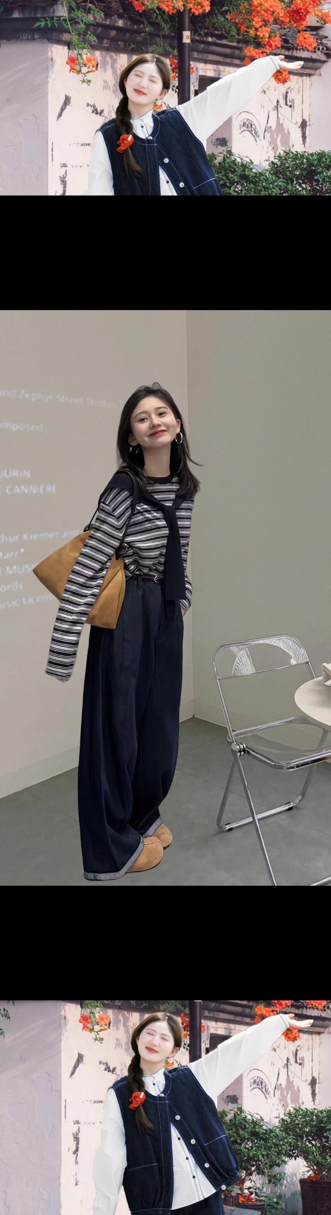 #秋日人生照片还得是琥珀流光风 #我是又甜又酷的流光系少女 #早秋穿搭三分钟出门不是梦 #被秋日氛围感穿搭拿捏了 #秋天变时髦从韩系穿搭开始