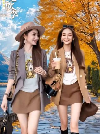 女高级感气质慵懒风西装外套 #初秋穿搭大赏 #秋日户外就穿琥珀系 #国庆穿搭这就开始预备了 #被秋日氛围感穿搭拿捏了 #精致感拉满的复古港风职场穿搭 @DOU+小助手