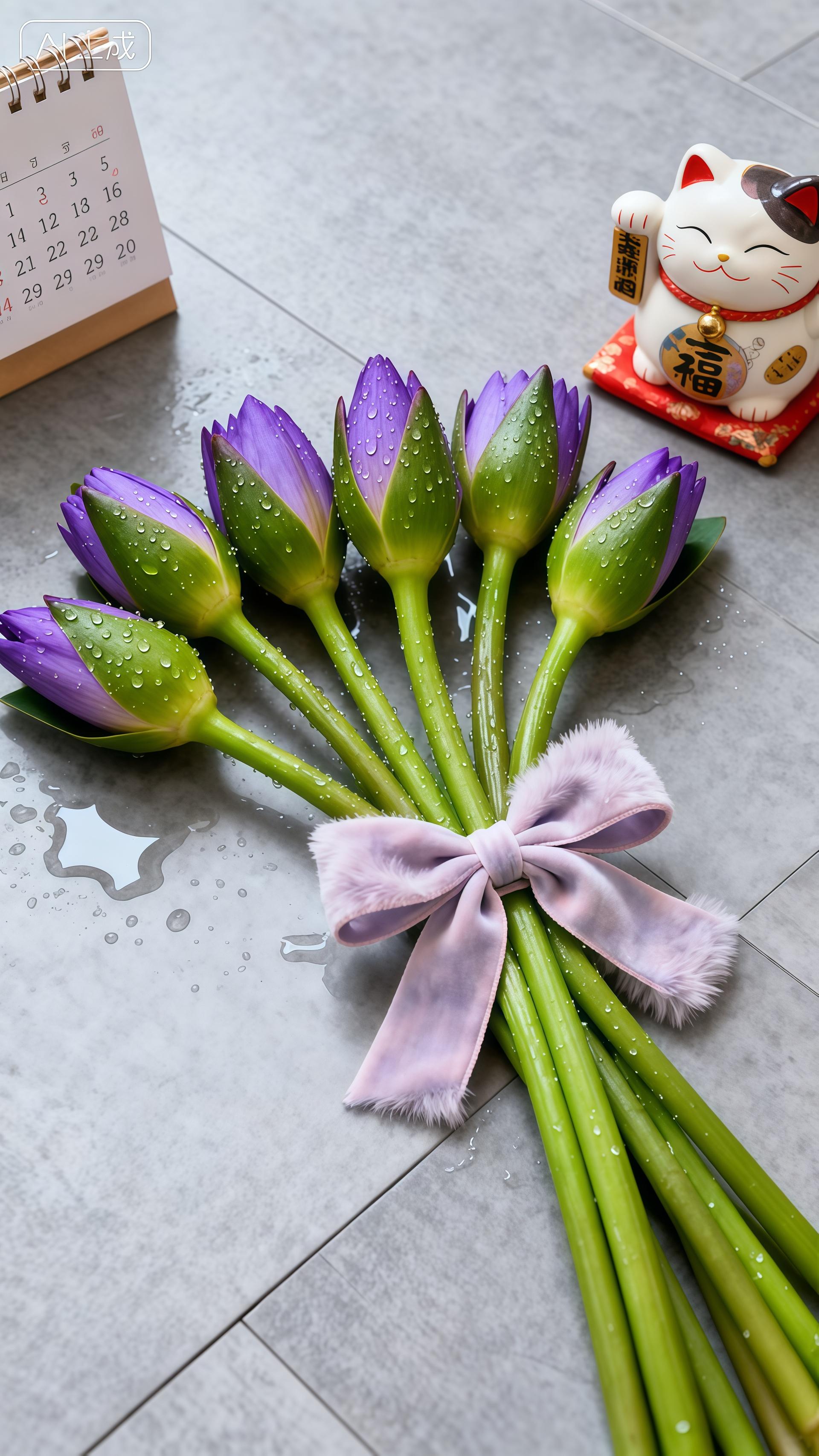 10支紫色睡莲花。淡紫花瓣如梦幻轻纱,包裹着幽静花蕊,颗颗露珠似细腻珍珠,点缀于上,灵动可爱。 它不似玫瑰那般张扬,却拥有独特的宁静与温柔。昼开夜合,宛如睡美人的优雅呼吸。 置于家中,瞬间提升格调;赠予他人,传递含蓄深情。养护轻松,深水醒花后,便能长久盛放。别错过这份别致美好,把浪漫带回家! #睡莲#每日分享#居家插花#花卉#鲜花养护@抖加🔥上热门🔥dou+🔥热点宝 @上热门🔥🔥🔥