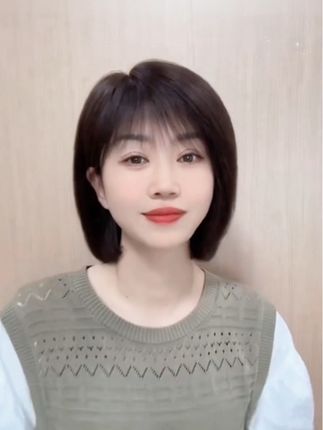 #减龄短发 【全真发】递针随意分+手织短发减龄短波波27CM初恋发#减龄发型 #短发#好东西一起分享