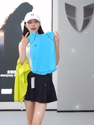 马甲线撞色边背心美背户外跑步运动背心防晒速干瑜伽服F2521B525#运动穿搭 #今日穿搭 #户外穿搭 #速干衣