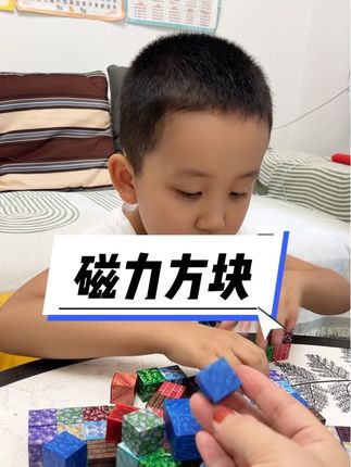 孩子喜欢的磁力方块#玩具 #亲子互动 #陪娃日常 #益智玩具 #小朋友玩具