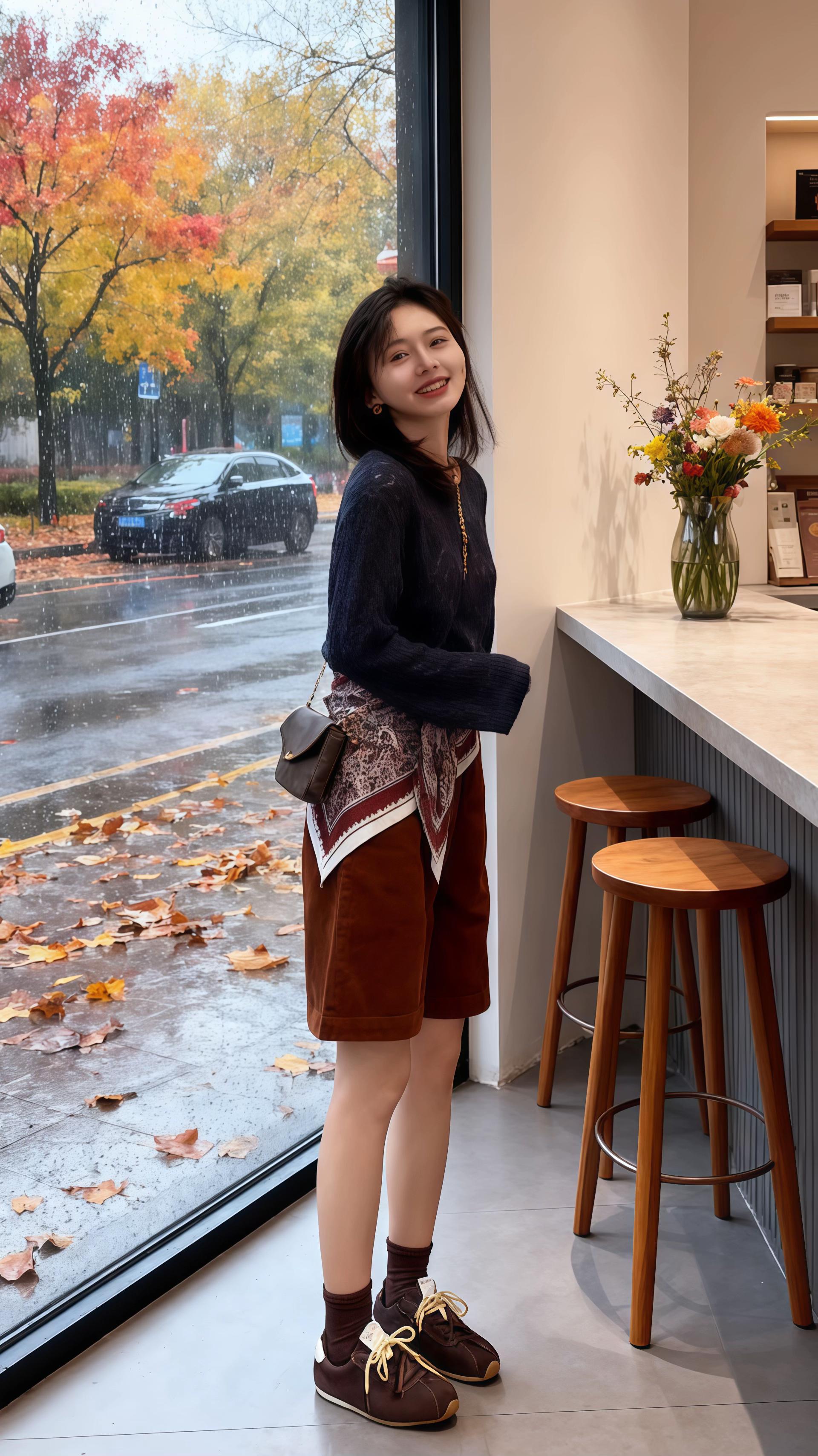 韩系松弛感拿捏了!#我是又甜又酷的流光系少女 #秋天的氛围感穿搭#早秋焦糖色氛围感穿搭 #如何通过穿搭摆脱路人感 #森系少女感穿搭