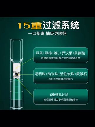 正牌15重粗中细三用一体过滤嘴#焦油过滤器 #烟嘴过滤器 #吸烟有害健康 #烟民看过来 #过滤嘴