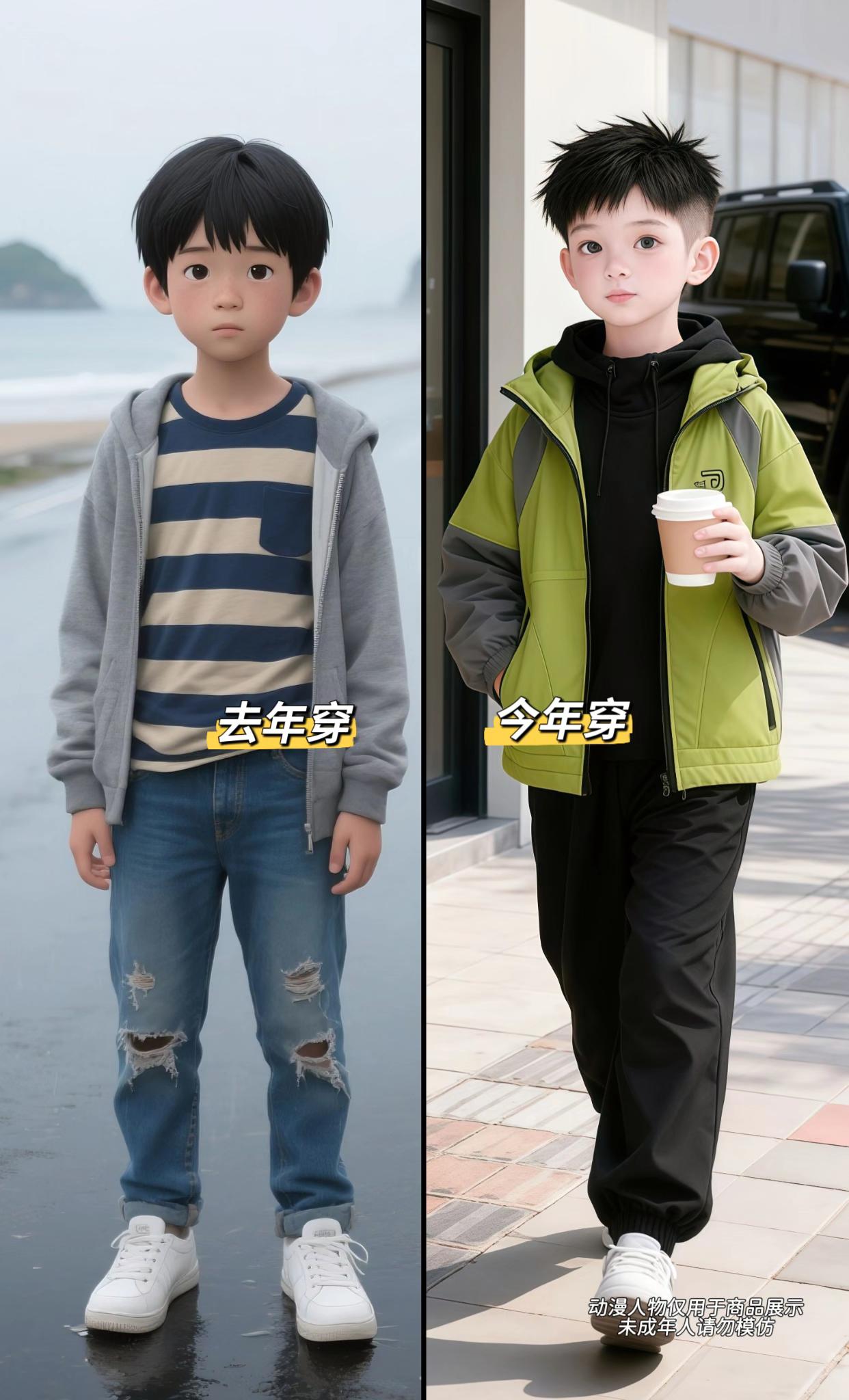 #高品质童装 #春秋穿搭 #潮童穿搭 #小孩哥的开学一周不重样穿搭#秋日人生照片还得是琥珀流光风