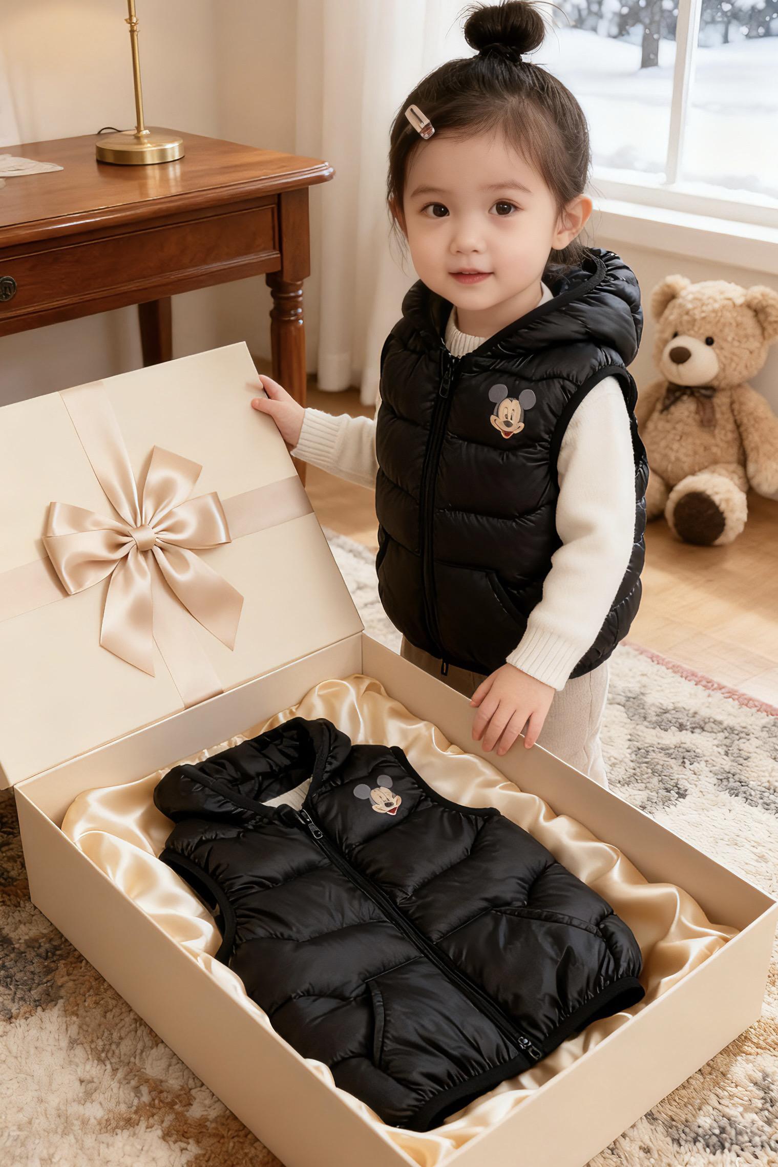 刚给娃套上这件棉马甲,她就举着小手跑向滑梯。原来温暖不用裹得像粽子,自在的小快乐,比什么都重要。#萌娃穿搭 #秋冬穿搭 #保暖又好看 #高品质童装 #下雪了