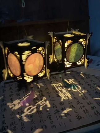 自己做的中秋节灯笼,好看又有意义!#手工diy #手工 #创意diy #礼物 #手工礼物