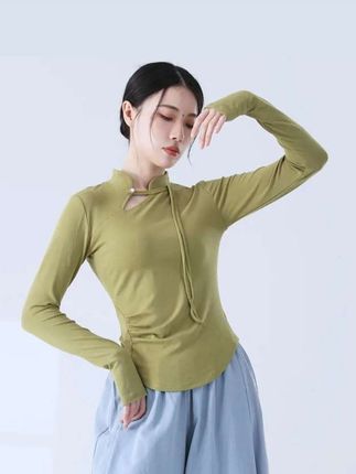 #舞蹈服 #舞蹈长袖 #国风舞蹈服 #秋冬舞蹈服 #舞蹈练功服