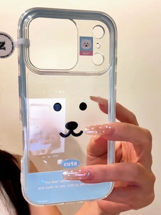17pro自潮熊🐻奶呼呼哒好可爱耶🤎边边也有图案哦~#手机壳 #这个手机壳真的长在我心巴上了