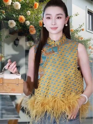 #新中式复古流苏马甲#时尚洋气减龄穿搭 #秀出新国风#国风古韵#谁穿谁好看
