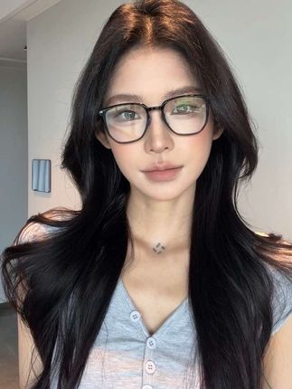 2025新款男女同款高智感经典黑框百搭素颜眼镜框防蓝光还可定制度数散光配近视眼镜#眼镜#近视眼镜#防蓝光眼镜#素颜眼镜框推荐