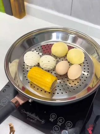 家里的炒锅上可以放一个这样的炒锅专用蒸盘,一锅两用,热饭热菜都可以,厨房必备 #炒锅专用蒸盘 #蒸盘 #好物分享#厨房好物 #家家必备