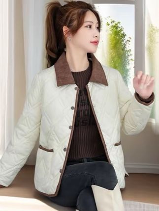 #时尚宽松百搭短款棉袄#休闲棉服入秋新款#妈妈短款外套#秋冬穿搭 #棉服也能穿出时尚感