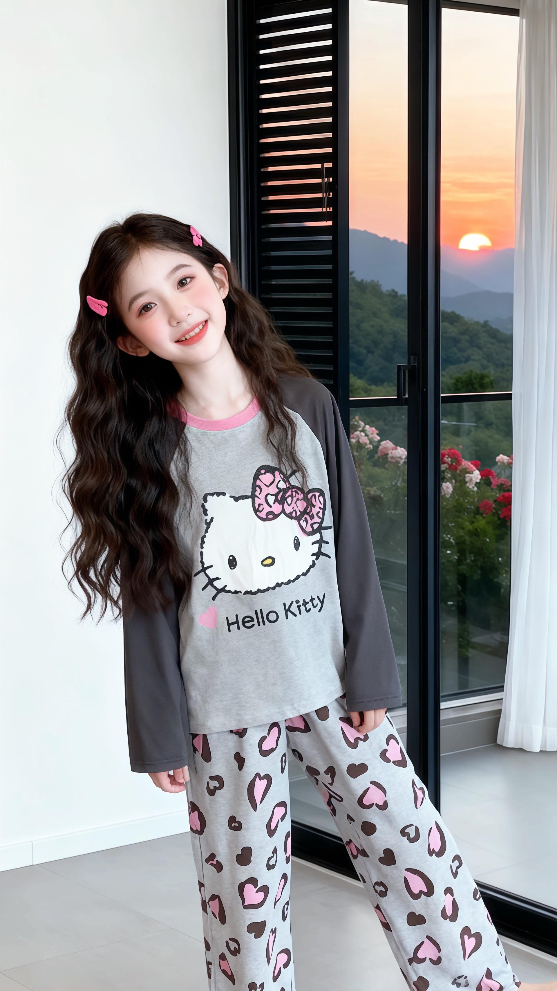 #甜美穿搭 #家居服睡衣 #女童睡衣套装 #甜美风 #高品质童装