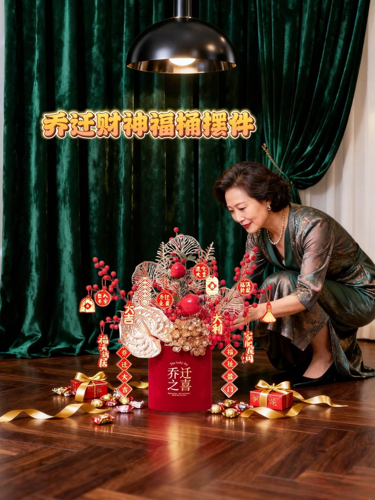 乔迁财神福桶摆件。#摇头财神爷 #家居好物 #乔迁之喜大吉大利 #乔迁新居#摇头财神福桶
