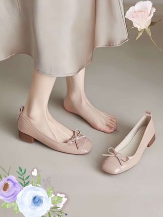 法式芭蕾单鞋女低跟鞋子2025春夏新款玛丽珍女鞋浅口鞋百搭晚晚鞋 #法式浪漫 #低跟单鞋 #玛丽珍女鞋 #晚晚鞋