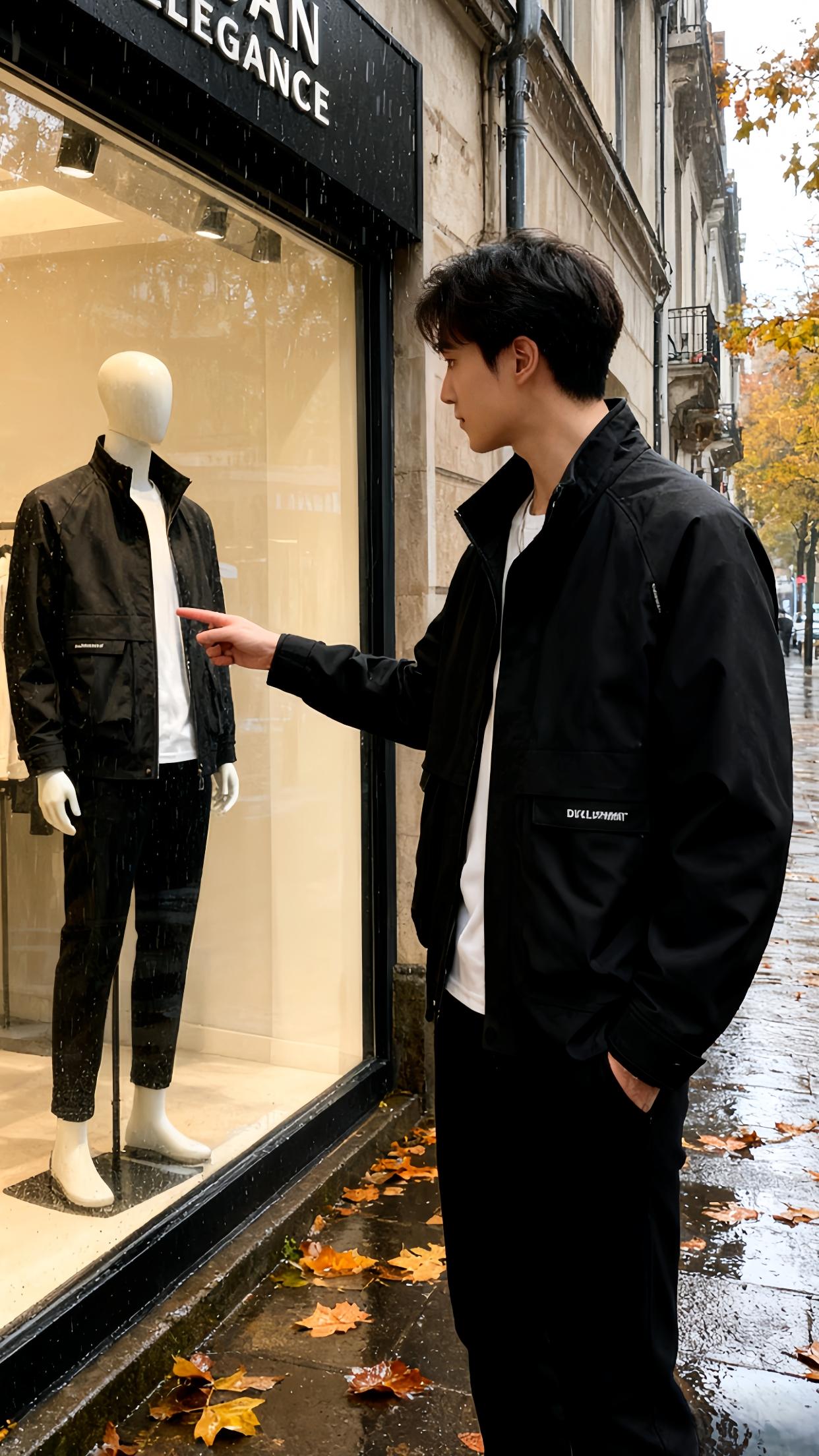 秋日午后,林屿推开咖啡馆门时,檐角的雨珠正顺着玻璃滑下。他穿着那件米白夹克,刚在橱窗边停步——模特身上的同款黑外套让他想起今早和苏晚的争执。 转身落坐时,他撞见了窗边的苏晚。她正捧着热拿铁,指尖缠着他送的细链,窗外银杏叶落在她发梢。林屿喉结动了动,摸出手机想发消息,抬眼却见她摘下墨镜,眼尾还带着点红。 “那件外套……”他走近,指节碰了碰她杯沿,“我觉得黑的更衬你。” 苏晚垂眸笑了,把咖啡推给他:“本来想给你买的。” 雨声裹着秋阳漫进窗,林屿指尖擦过她耳侧的落叶,夹克口袋里的戒指盒,正随着心跳轻颤。 #男友穿搭#男生穿搭日记 #穿搭ootd #型男穿搭#外套穿搭@抖加🔥上热门🔥dou+🔥热点宝 @抖加上热门