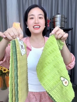 #吸油不挂油的厨房抹布 #洗碗巾 #牛油果小抹布