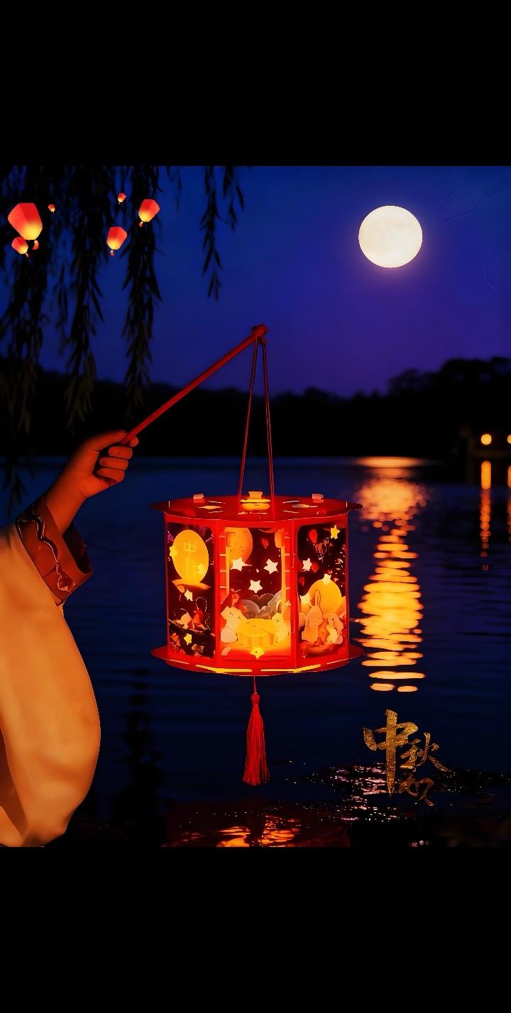 #手工diy #中式国风 #投影灯笼#儿童灯笼#花灯