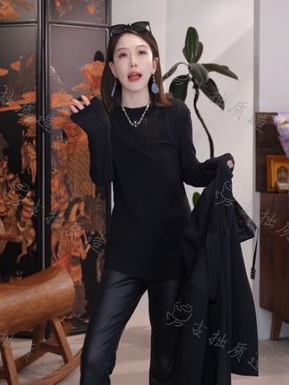 老钱网纱!极简超细进口网纱打底上衣!GZ6600#百搭打底#内搭外穿都好看 #秋冬必备 #性感女神 #时髦精