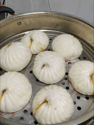 手工鲜肉包#包子 #早餐