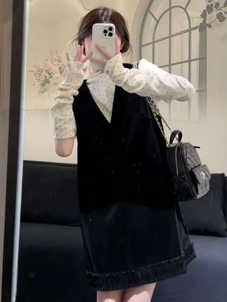 #小个子秋冬穿搭 #森系少女感穿搭 #早秋穿搭三分钟出门不是梦 #裙子控