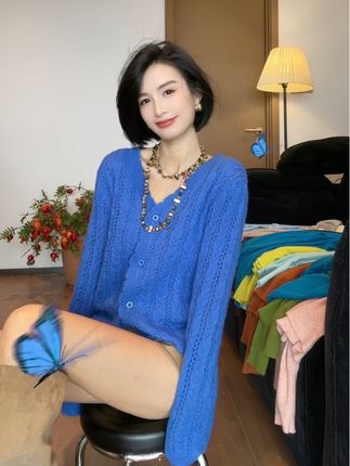 #蓝色秋冬女装 #高级感穿搭 #今日穿搭 #时髦穿搭