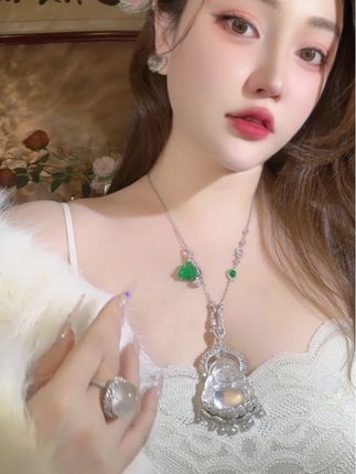 提溜佛公吊坠#佛公吊坠 #提溜佛公 #大佛公 #珠宝首饰 #石英质玉