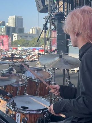 鼓手视角|Ayo郴州音乐节 李大奔 #音乐节 #架子鼓 #音乐现场 #李大奔