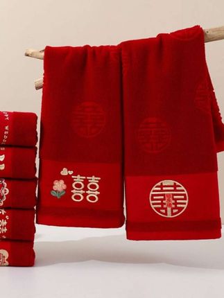 #结婚红毛巾 #礼盒款新娘陪嫁婚庆毛巾 #红色喜庆 #备婚日常