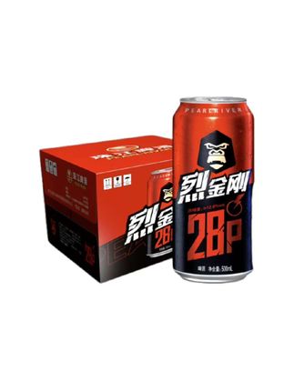 【达人专属】7月生产日期珠江烈金刚28°P原麦汁500mL*12罐烈性啤酒#啤酒 #精酿啤酒 #好喝不贵 #珠江啤酒 #爆款热卖中