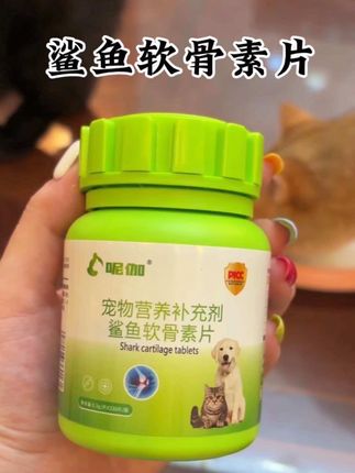小金嘎嘎爱吃的鲨鱼软骨素片#萌宠好物 #呢伽 #养护关节 #金渐层 #健康