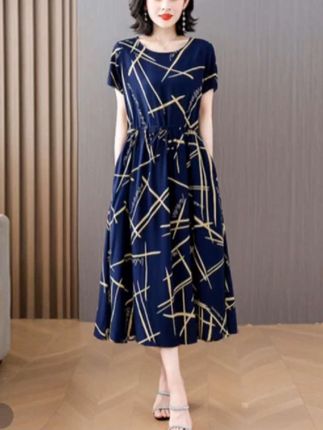 @D0u十小助手#夏季新款爆款女高档棉绸碎花连衣长裙#带口袋洋气过膝连衣裙#100%棉面料轻薄柔软舒适透气凉快质量好上身高档#碎花连衣裙 #18款可选小码XL90一105斤到最大码5刚L150一165斤大码胖瘦都能穿夏季100%棉吸汗透气凉快高档连衣长裙@巨量千川