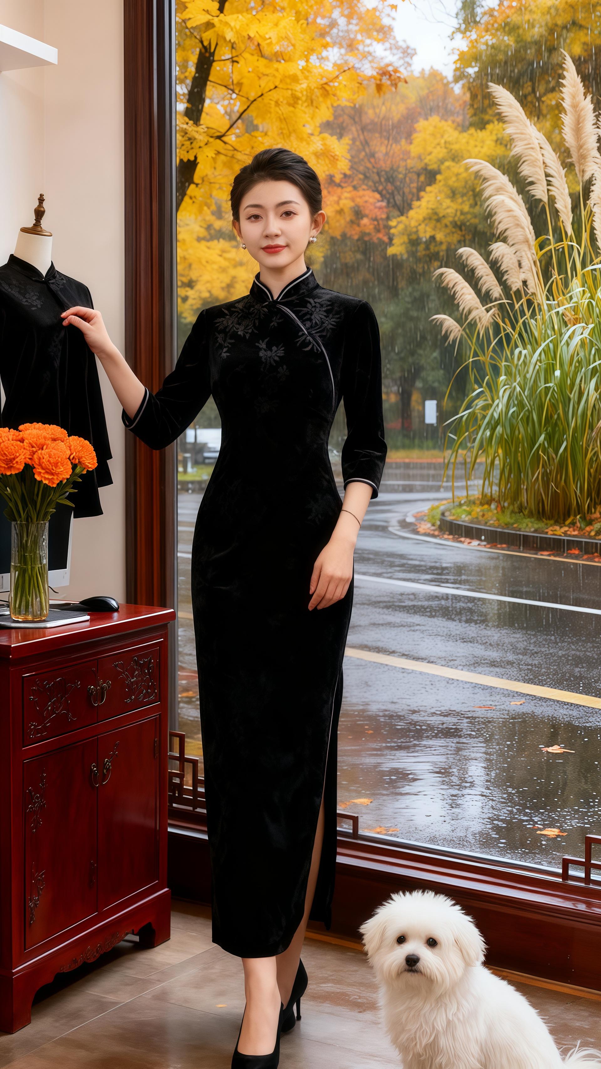 #改良旗袍穿搭 #复古穿搭 #旗袍裙 #高贵优雅 #减龄气质