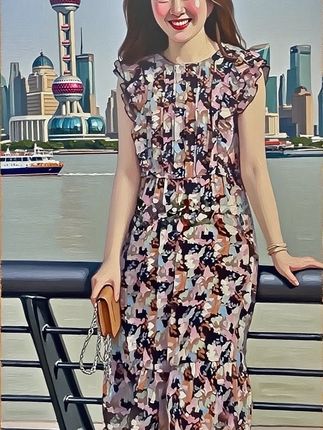 #无限回购的宝藏单品 新款气质名媛高端女神范高级感独特超好看碎花连衣裙子女夏季#谁穿谁好看 #美出高级感穿搭
