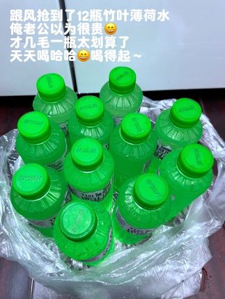 谁能拒绝薄荷竹叶水的大羊毛,喝一口就被惊艳到了,一口下去竹叶的清香融合薄荷的清凉穿越没喝过的一定要尝尝。#夏日饮品 #清凉一夏 #超便宜超划算 #竹叶薄荷水#夏日饮品