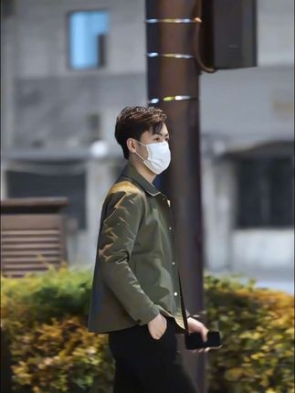 秋装新款男士夹克套装潮流韩版修身帅气休闲纯色翻领上衣西裤套装#男士夹克外套 #潮流百搭 #谁穿谁好看