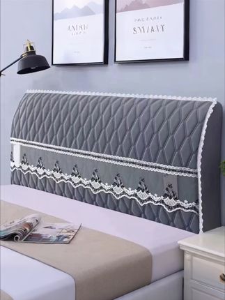 新款全包床头罩通用季候夹棉盖布软包木床靠背床头套罩四季通用款#全包床头罩 #床头罩 #床头罩套 #床头软包