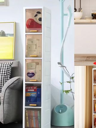 收纳柜窄缝收纳柜可移动柜子多层储物柜床头柜多功能收纳柜大容量#爆款热卖中