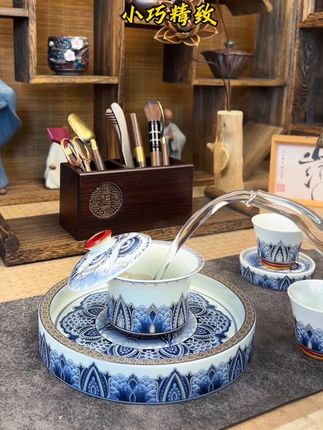 新中式国潮醒狮茶具套装,送礼自用佳品!#茶具好物推荐 #高端茶器 #茶器茶具 #泡茶神器 #悬停盖碗