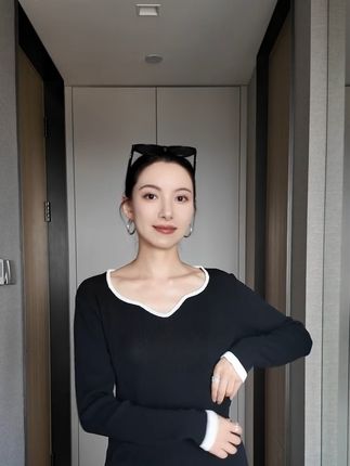 哺乳衣春秋款外穿长袖撞色时尚辣妈咪针织衫宽松减龄洋气喂奶上衣#哺乳期穿搭#喂奶衣#辣妈穿搭#哺乳期也要美美哒