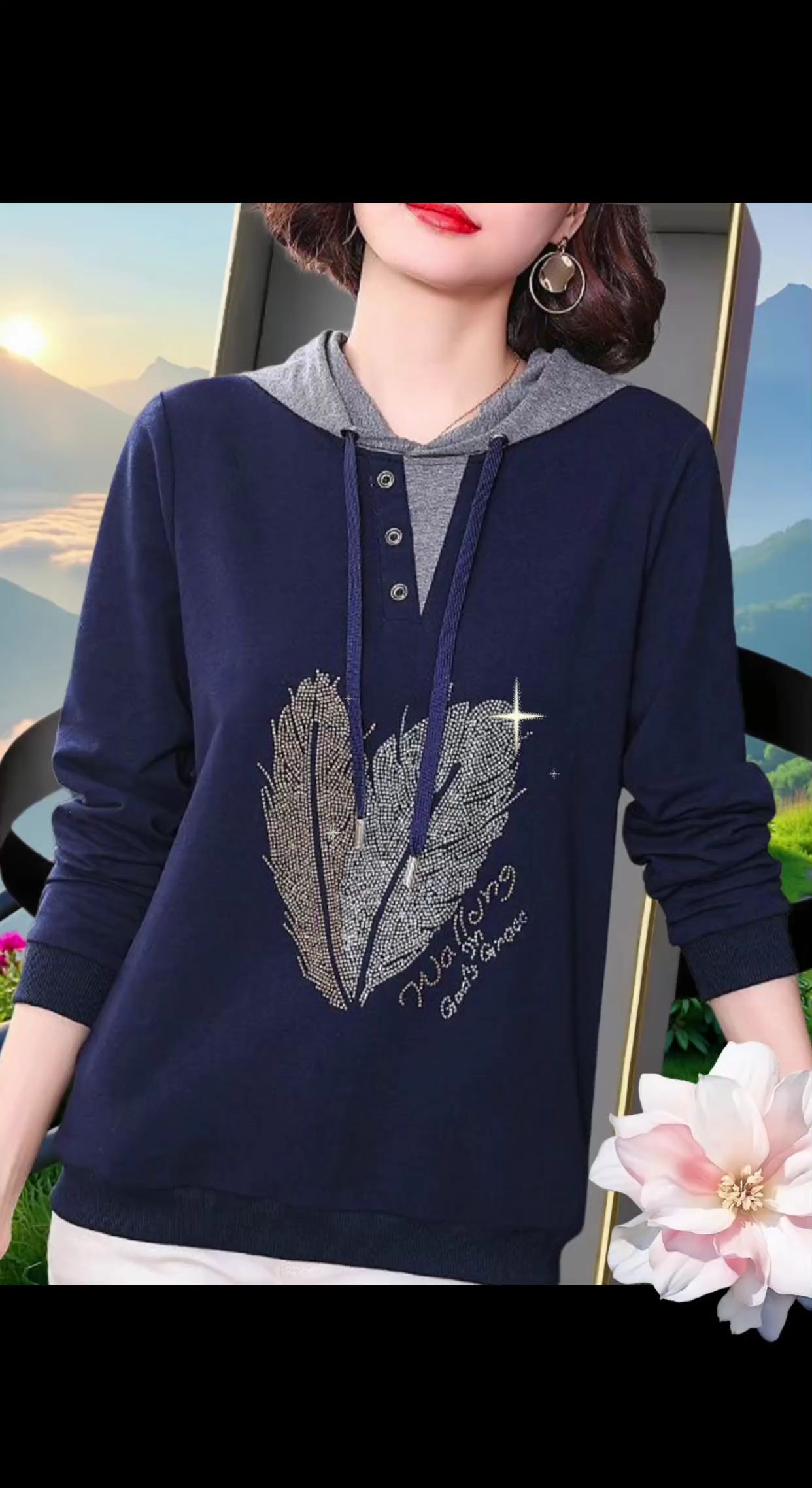 后悔没早点发现这件纯棉连帽卫衣!啄木鸟春秋纯棉连帽长袖T恤,妈妈装&大码福音来啦~微宽松版型超会藏肉,微胖女生穿也超显自信!软糯棉材质贴肤又透气,连帽设计自带休闲感还减龄,日常搭配不挑场景超省心。不管是在家宅着放松,还是出门散步逛街,一件就能兼顾舒服和颜值~自留穿或者送给妈妈都合适,轻松穿出温柔气质,还能显露出细心和好品味! #时尚百搭卫衣#妈妈装#休闲减龄穿搭 #时尚潮流穿搭#谁穿谁好看@抖加上热门dou+热点宝 @抖音小助手@巨量千川